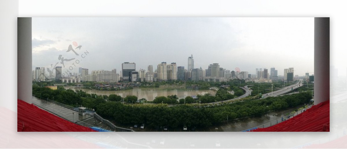 南宁民歌湖全景图片