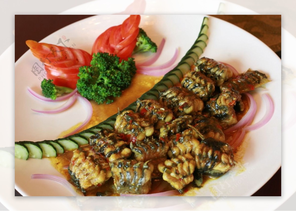 红烧鳝鱼美味食物图片