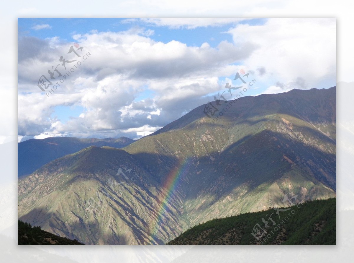 西藏群山图片