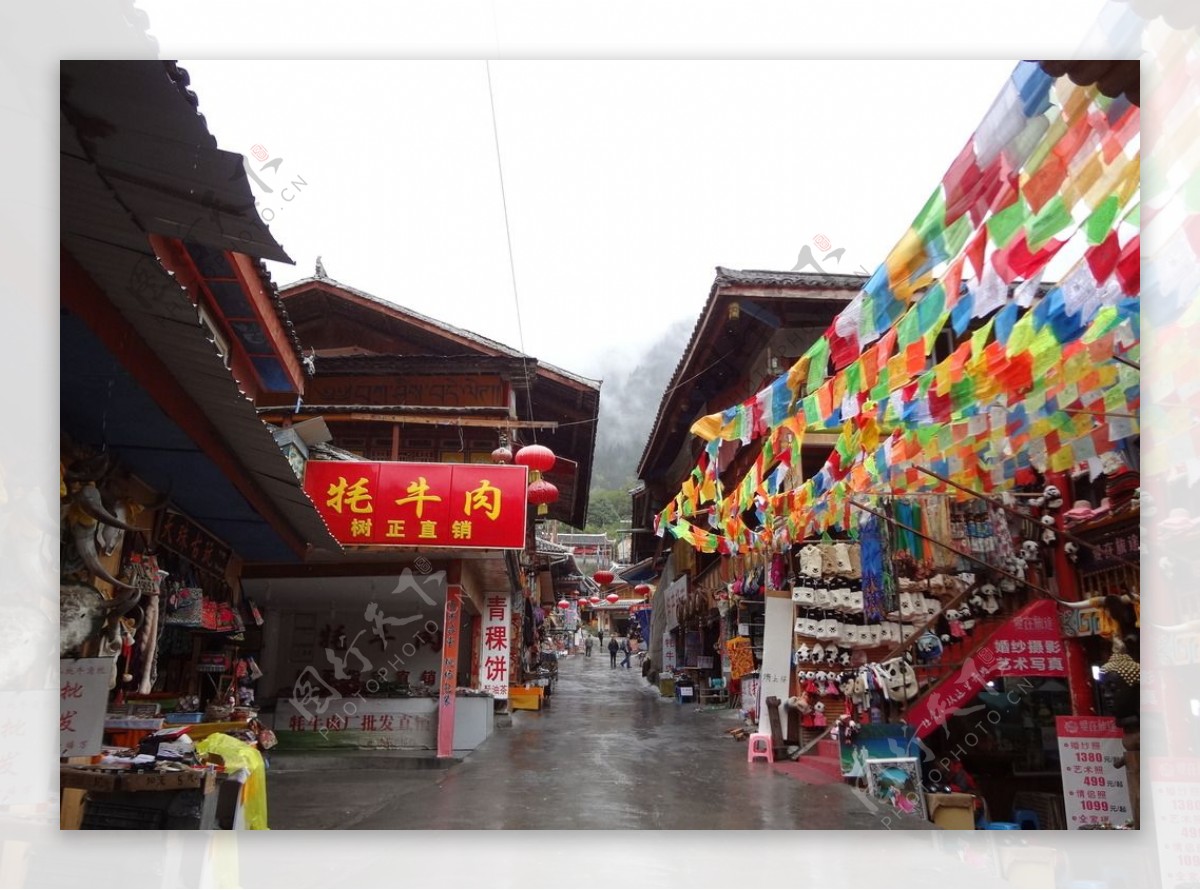 藏族街道图片