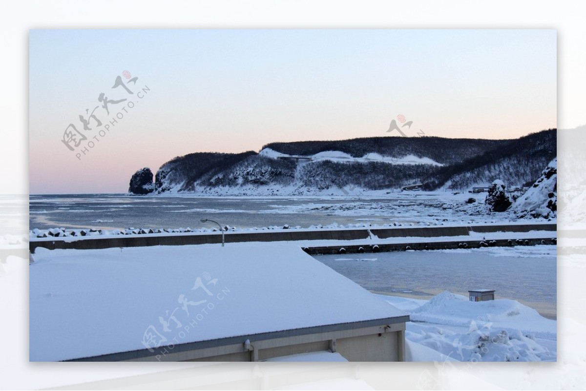 日本北海道雪景图片