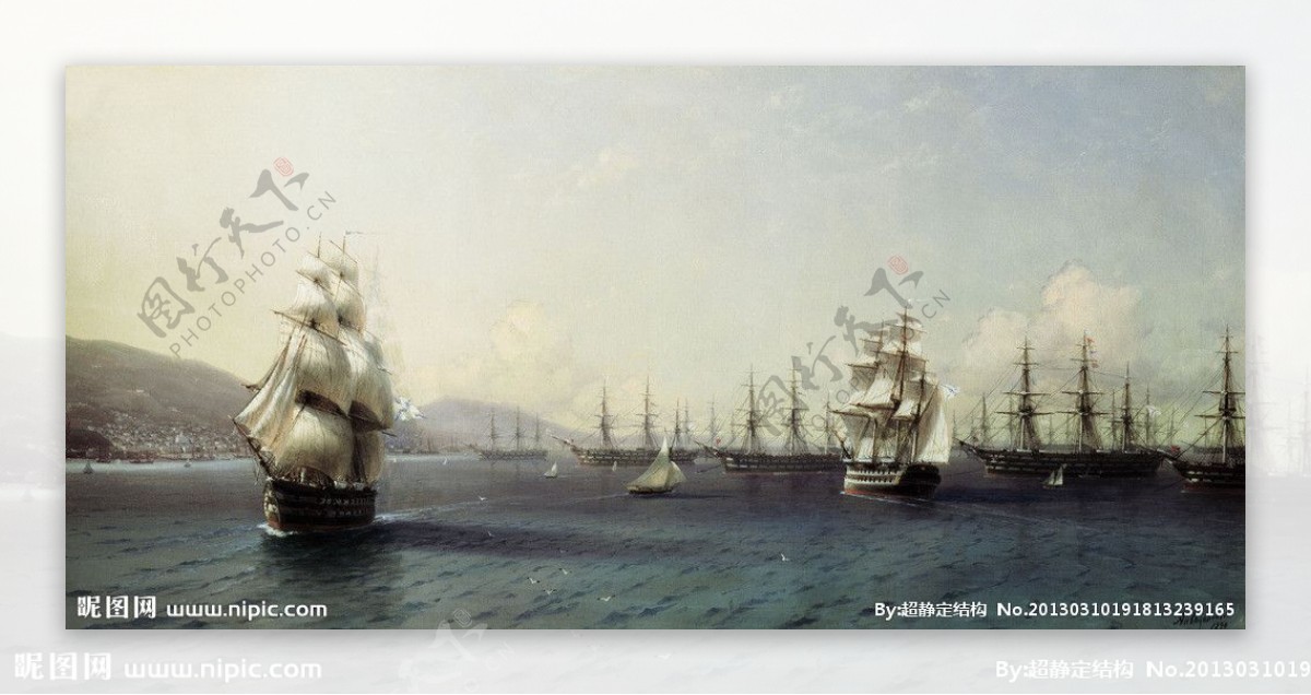黑海舰队在费奥多西亚1890图片