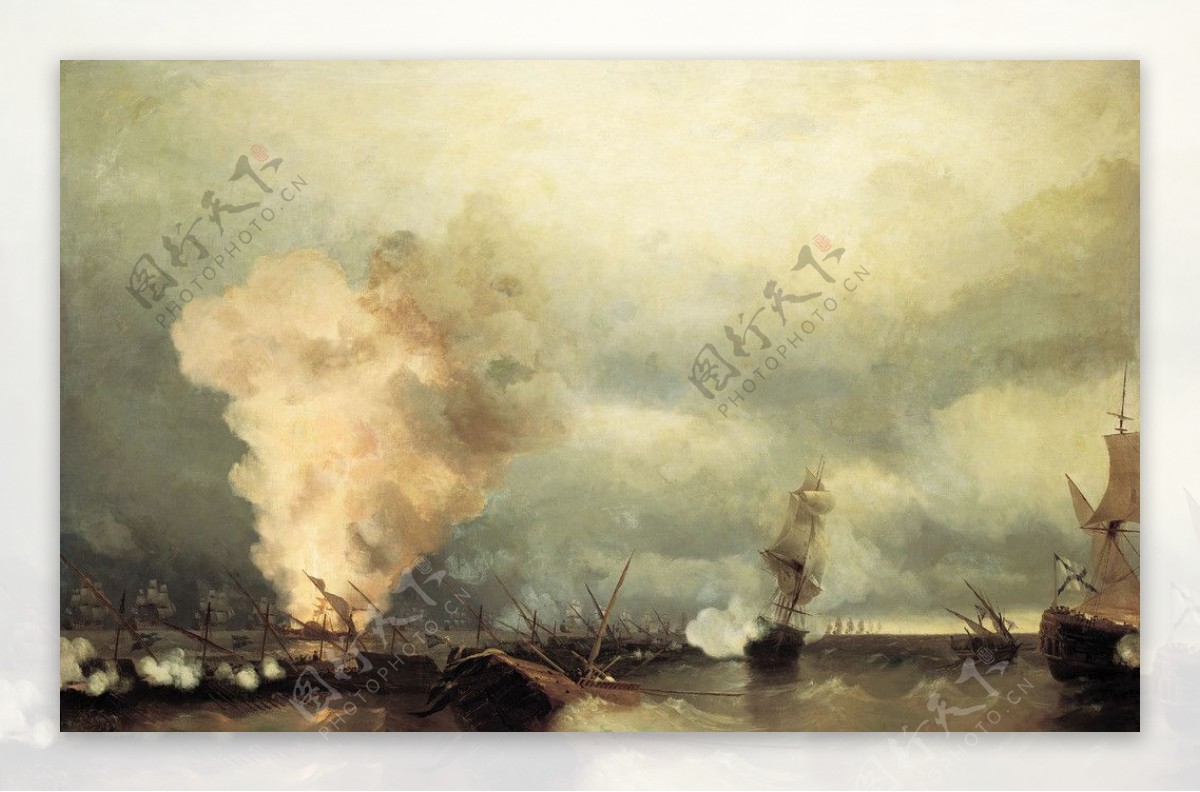 1790年6月29日维堡海战图片