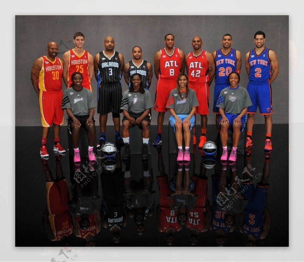 2012年NBA全明星赛海尔投篮之星赛全家福图片