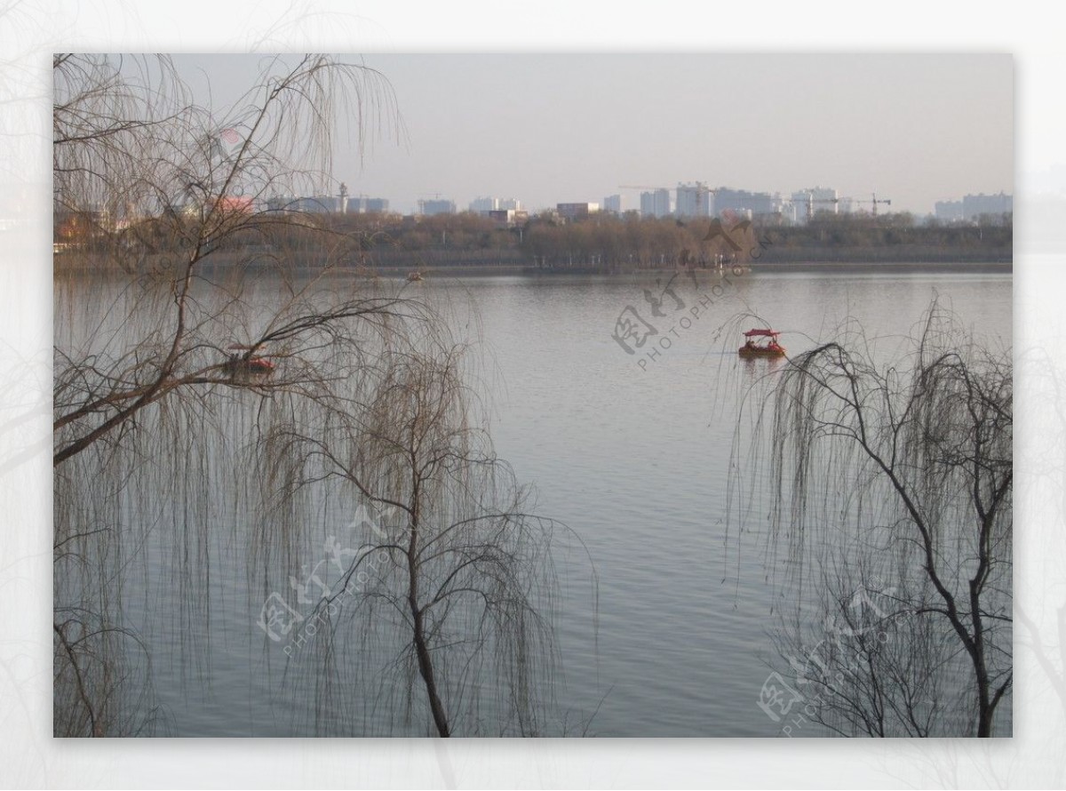 冬日洛河景色图片