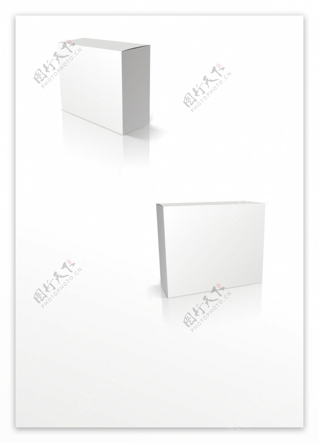方形空白包装盒图片