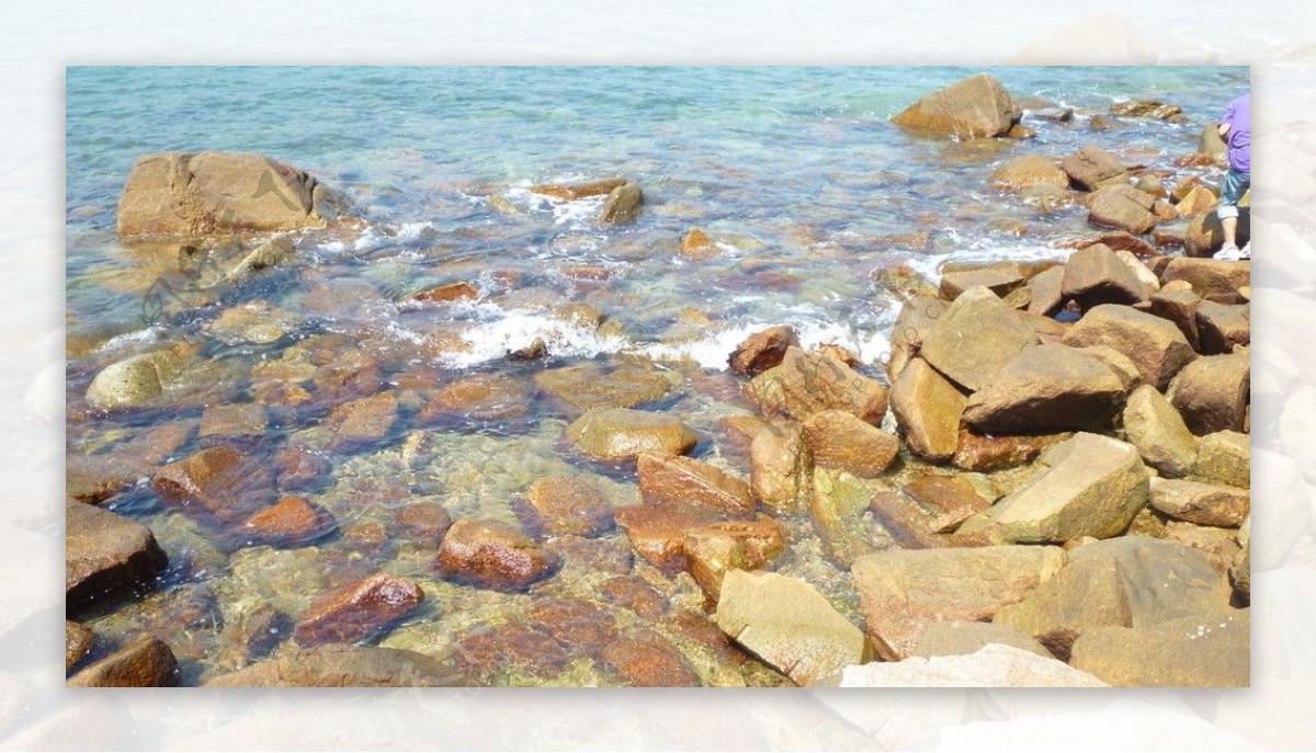 海边的石图片
