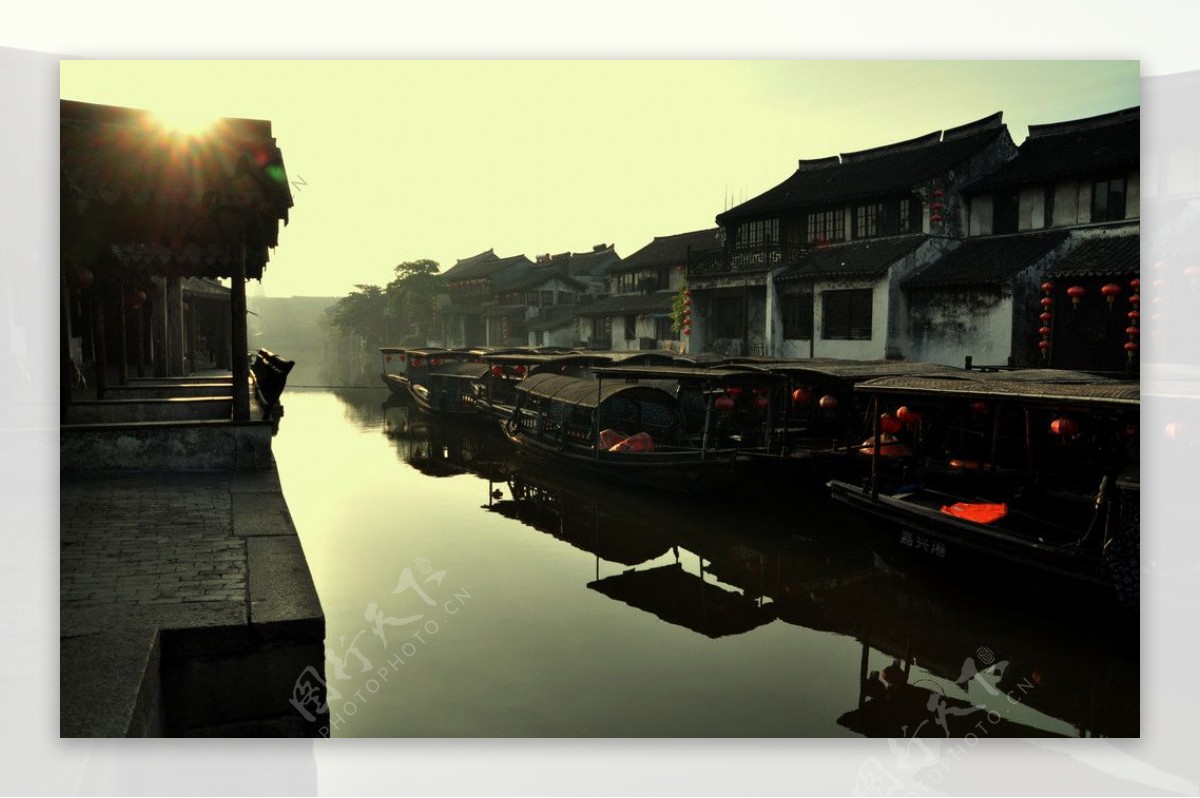 西塘的晨曦图片