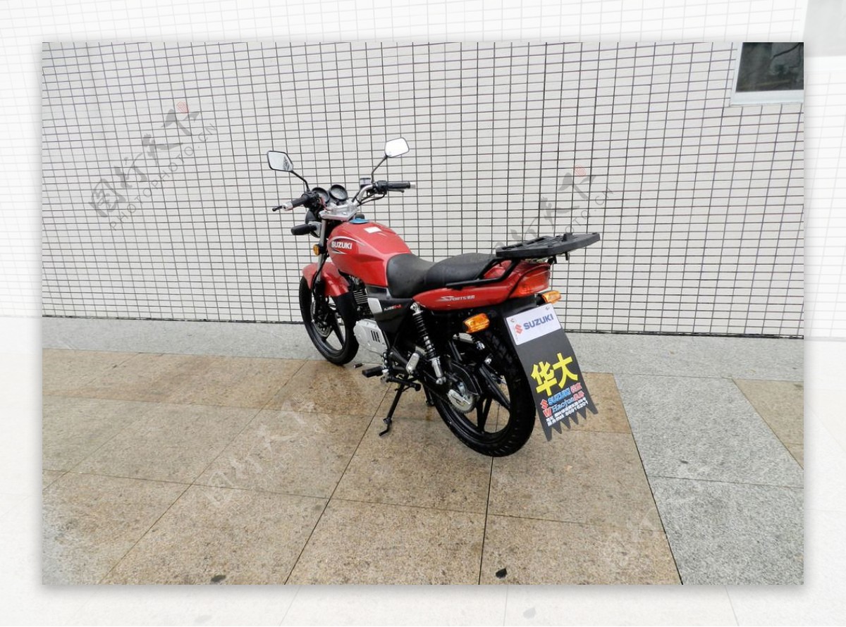 摩托车HJ125KA红图片