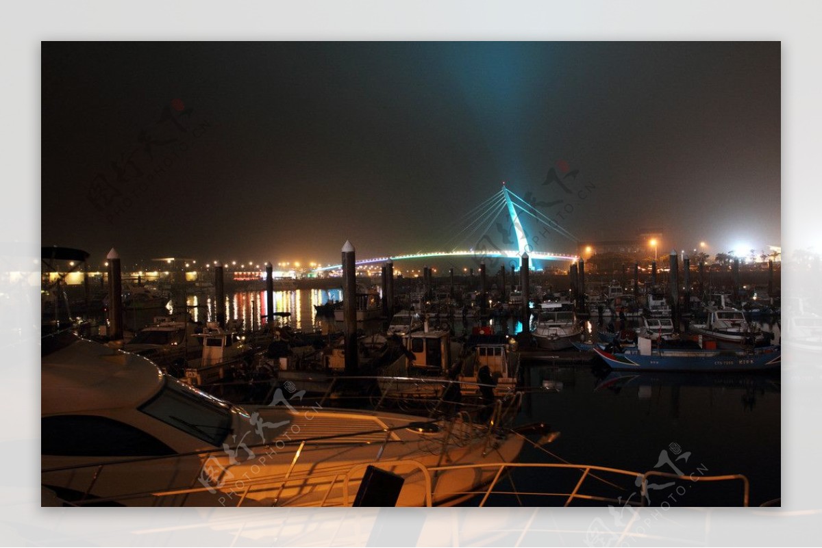 台湾淡水码头图片