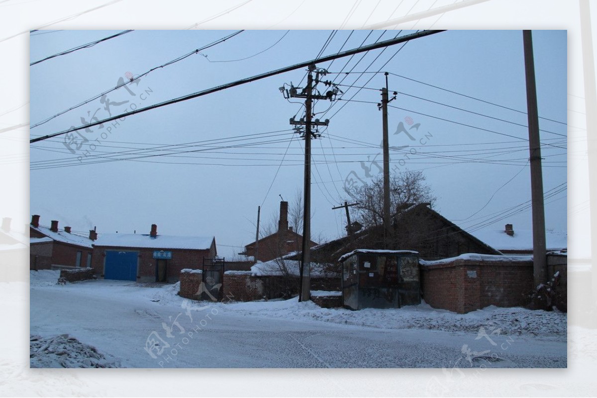 冬天东北雪景图片