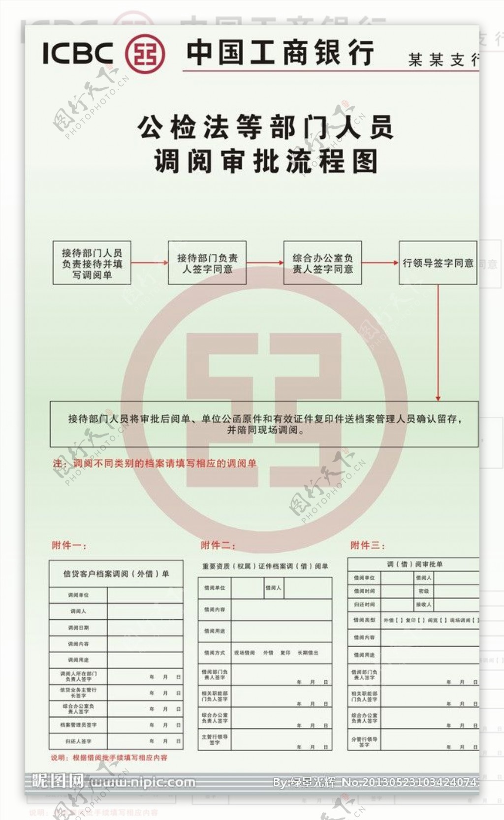 标准工行审批流程图图片