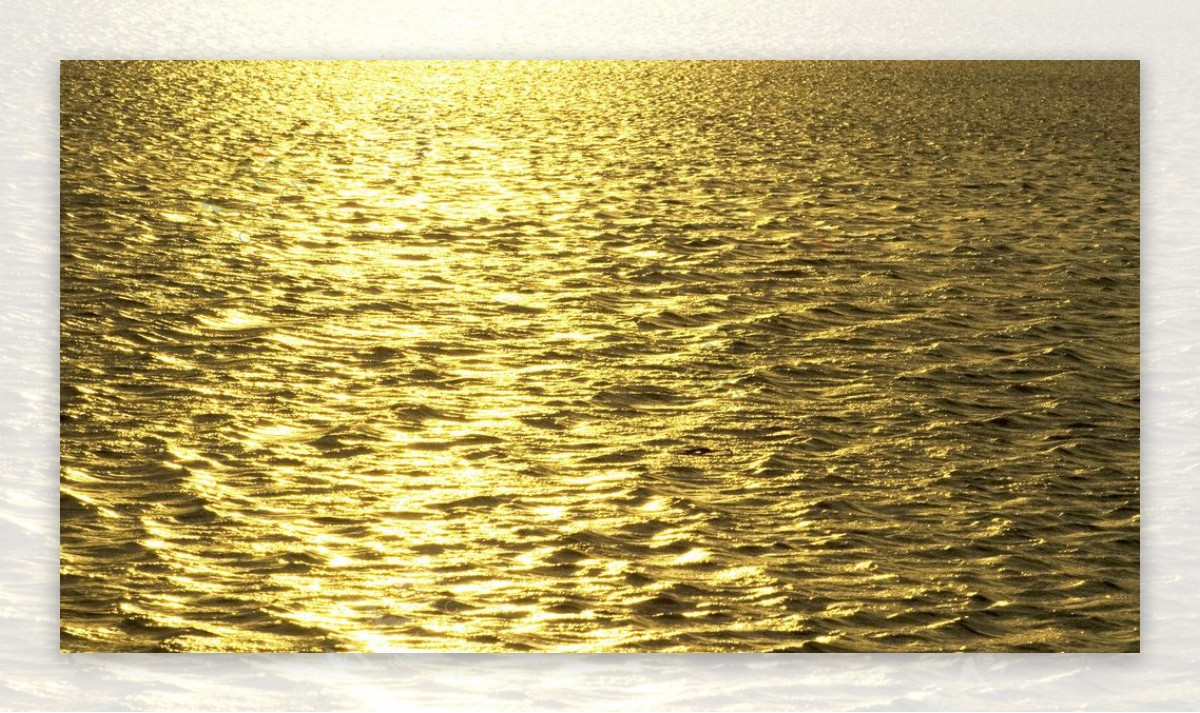 金色的潮夕湖图片