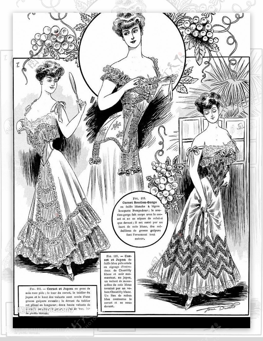 1904年欧洲时尚女性服装杂志图片
