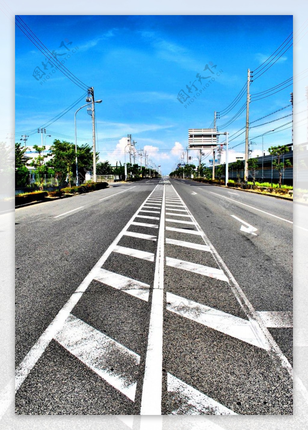 公路跑道高清摄影图片