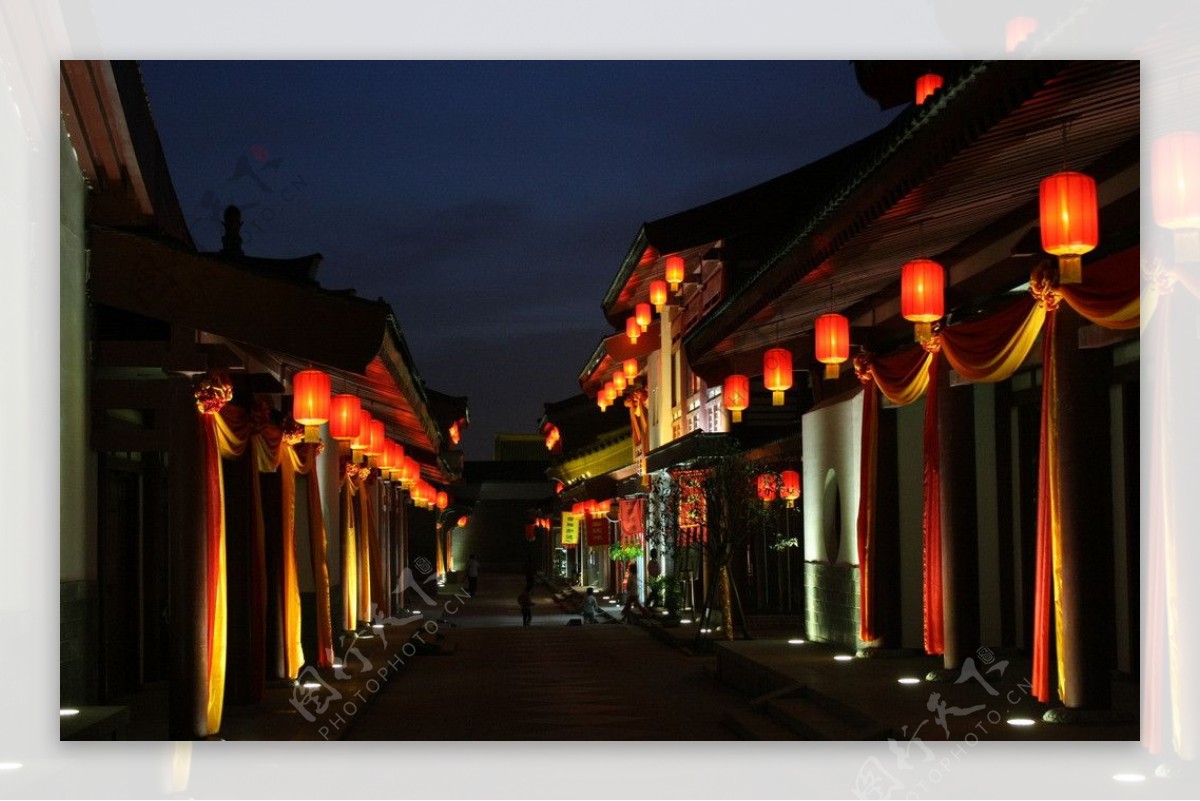 唐市夜景图片