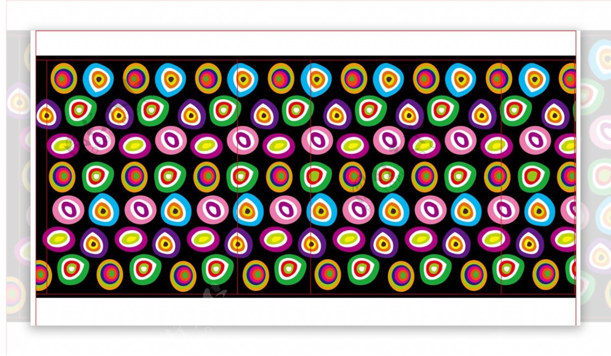 色彩圈圈创意礼品袋图片