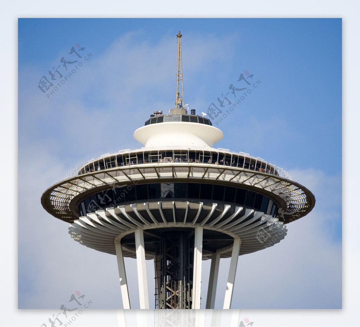 西雅图太空针塔顶部图片