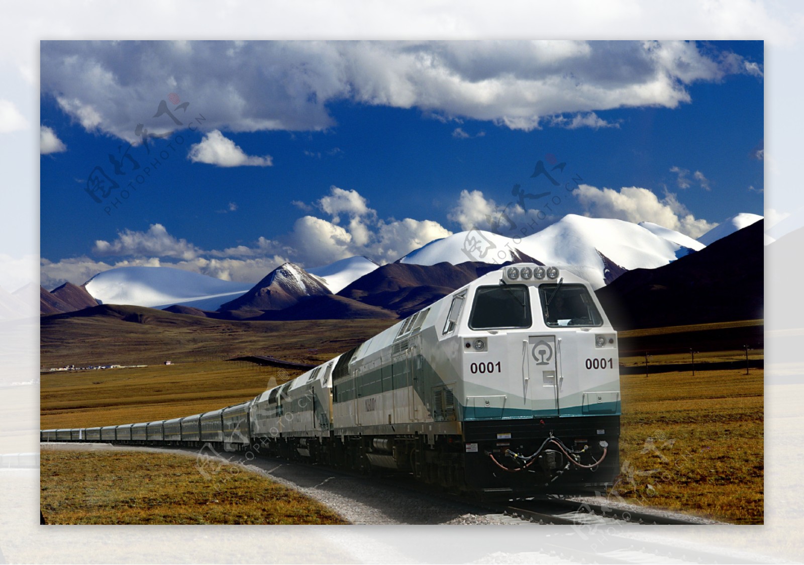 青藏铁路内燃机列车图片