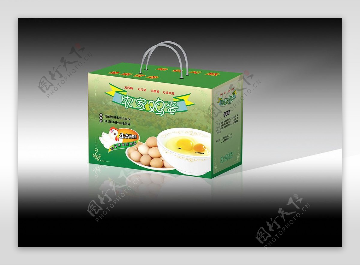 低胆固醇鸡蛋箱子图片