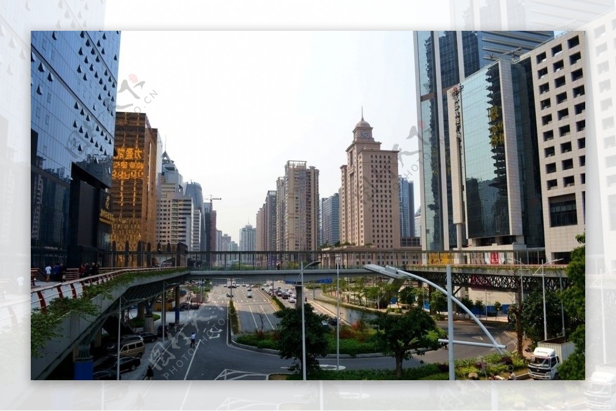 广州珠江新城天桥图片