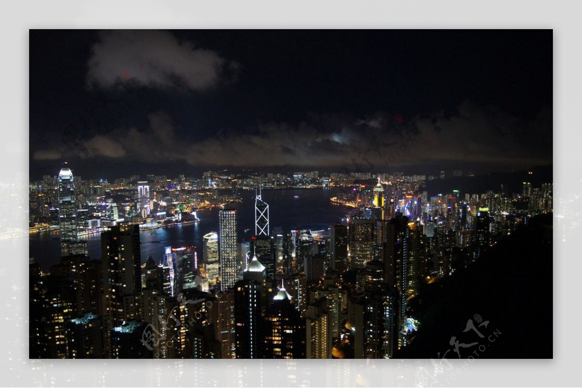 香港夜景非高清图片