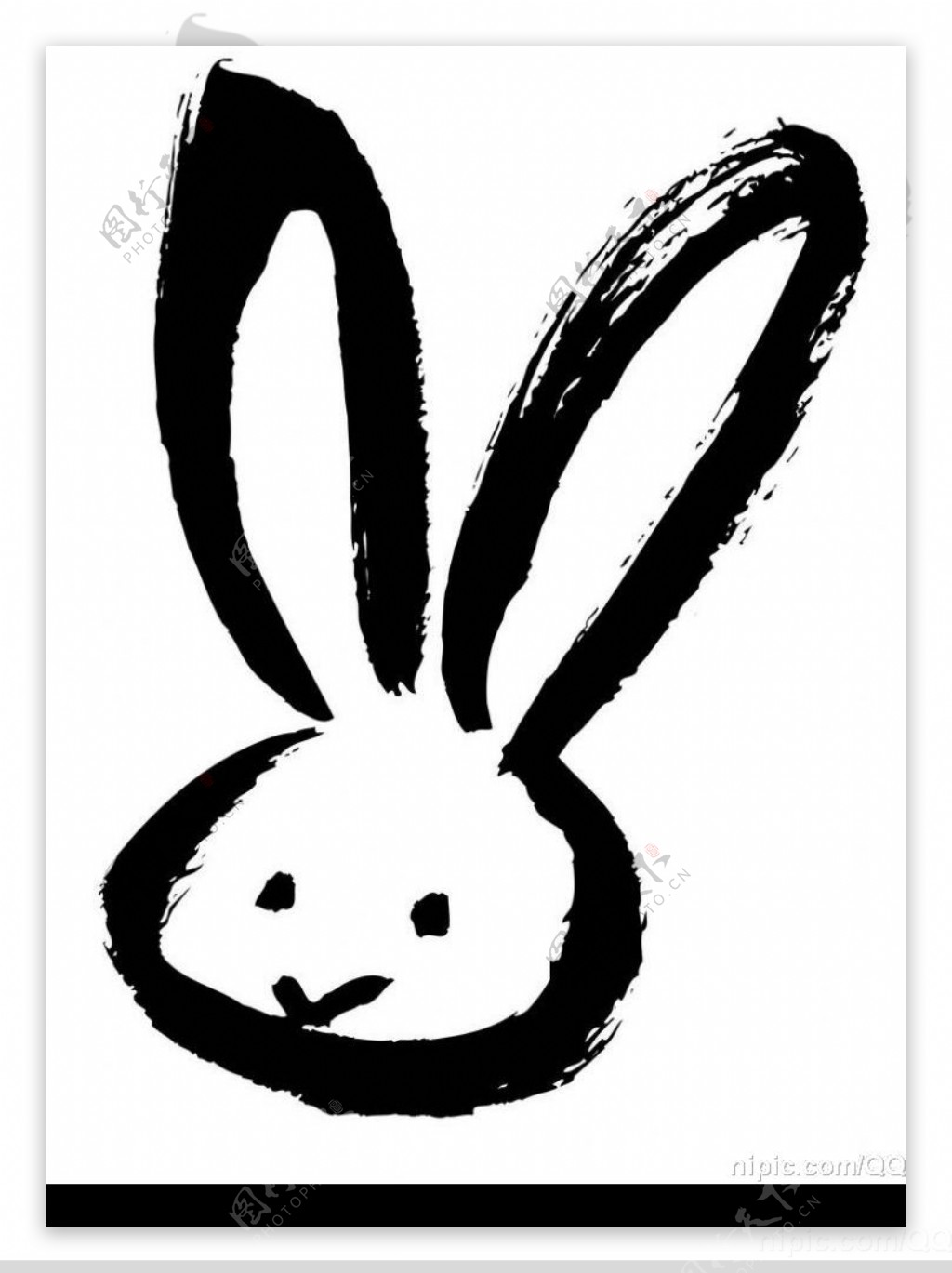 兔子随笔画图片