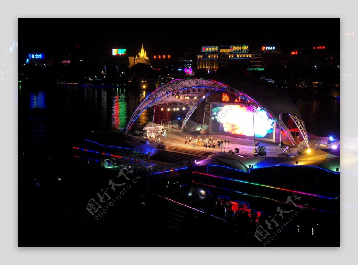 柳州柳江明珠水上舞台图片