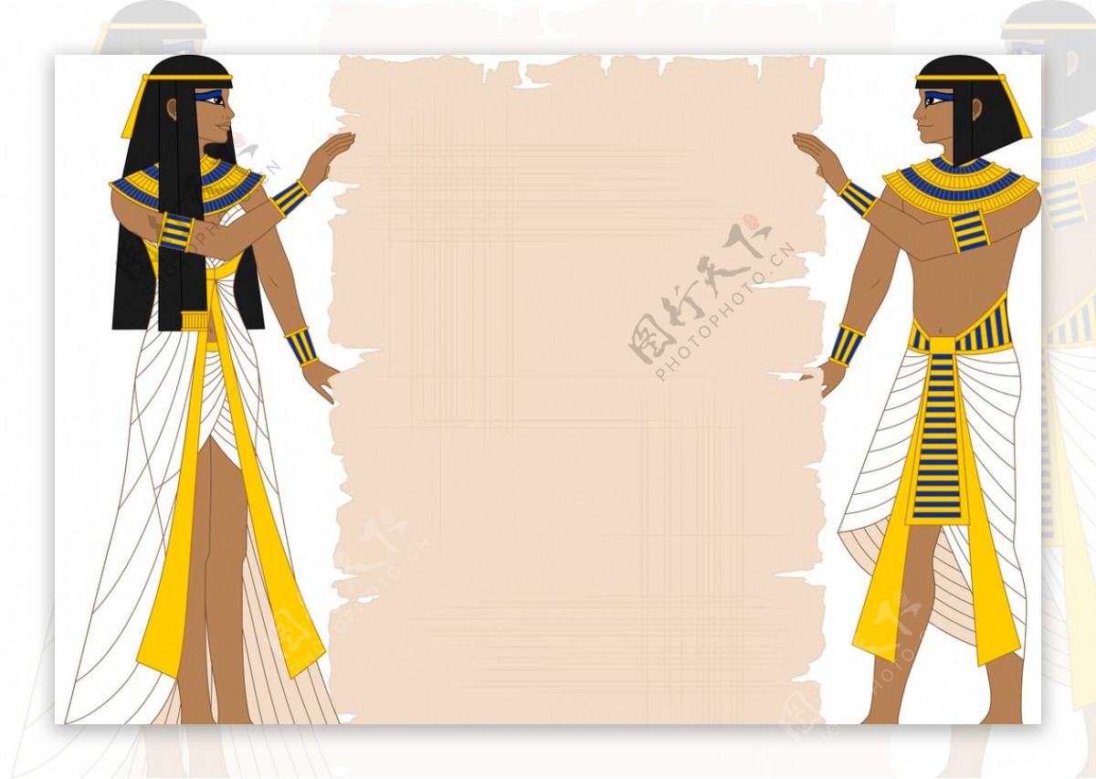 手绘埃及插图图片