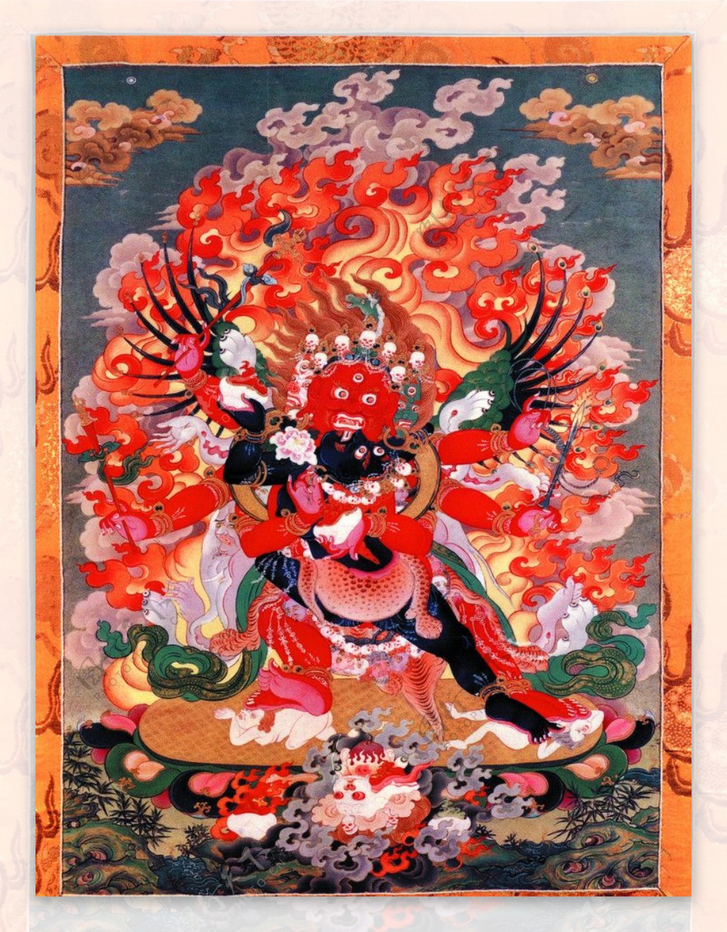 西藏日喀则唐卡佛教佛法佛经佛龛唐卡全大藏族文化07图片