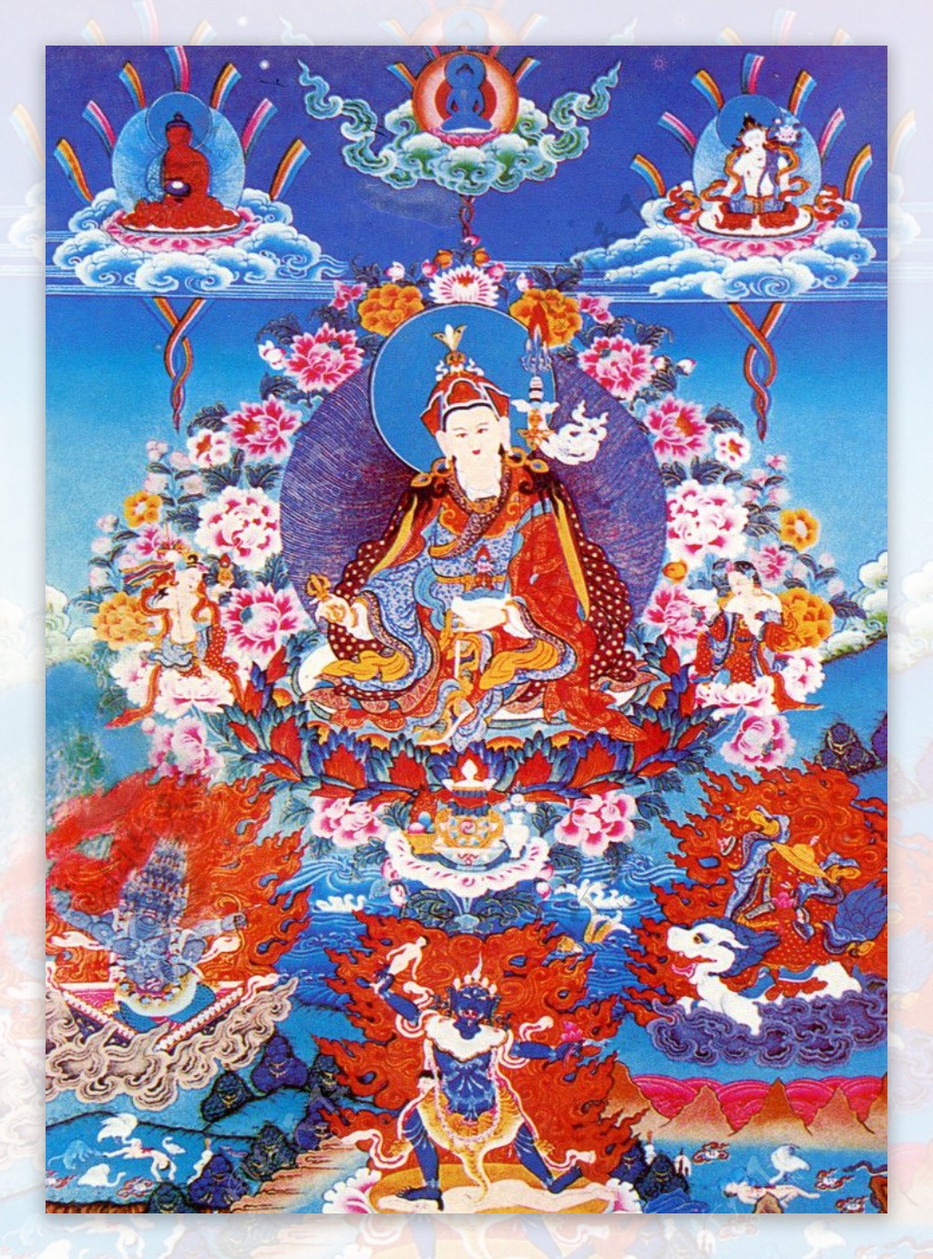 西藏日喀则唐卡佛教佛法佛经佛龛唐卡全大藏族文化17图片