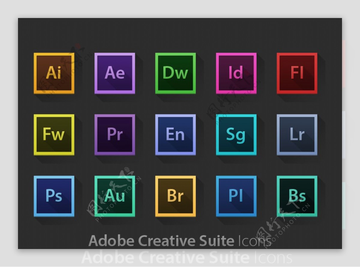 Adobe各类软件图标图片