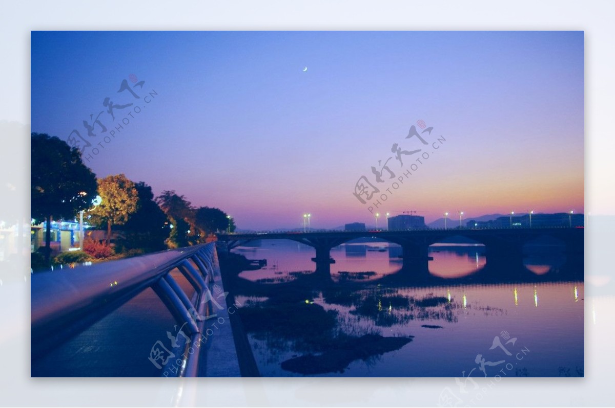 梅江城市夜景图片