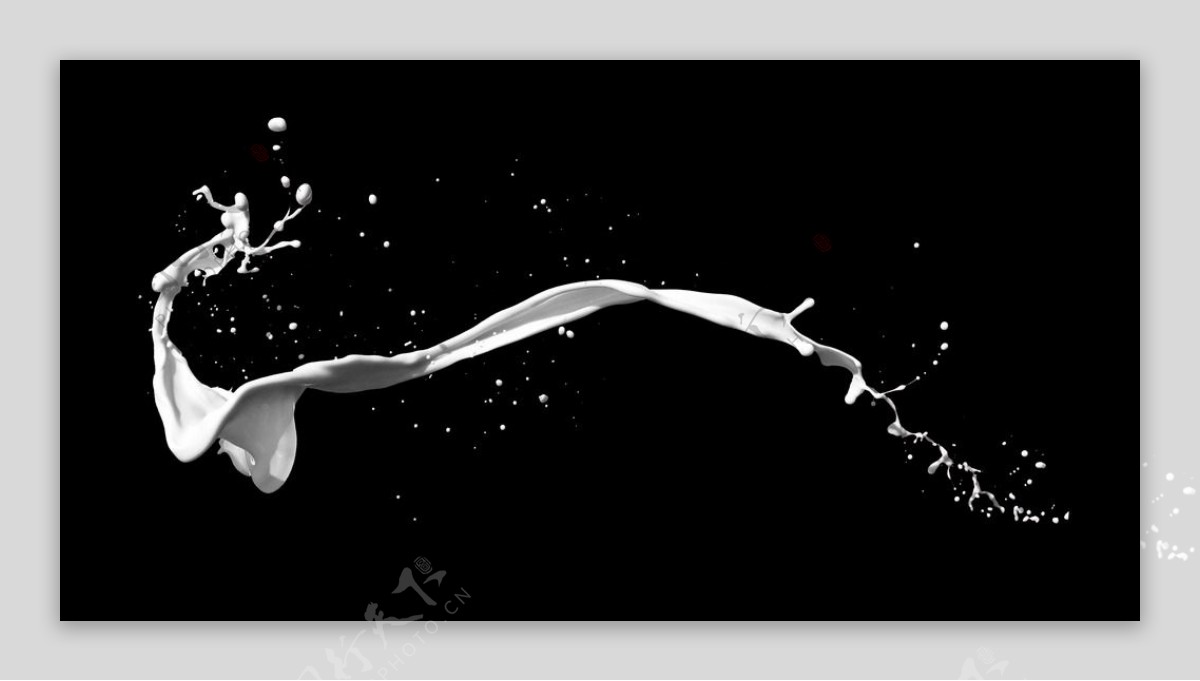 动感液体牛奶图片