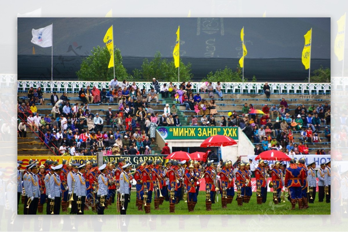 蒙古国运动会上的仪仗队图片