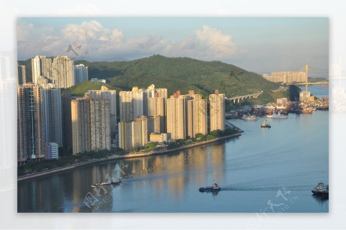 香港青衣岛的早晨图片