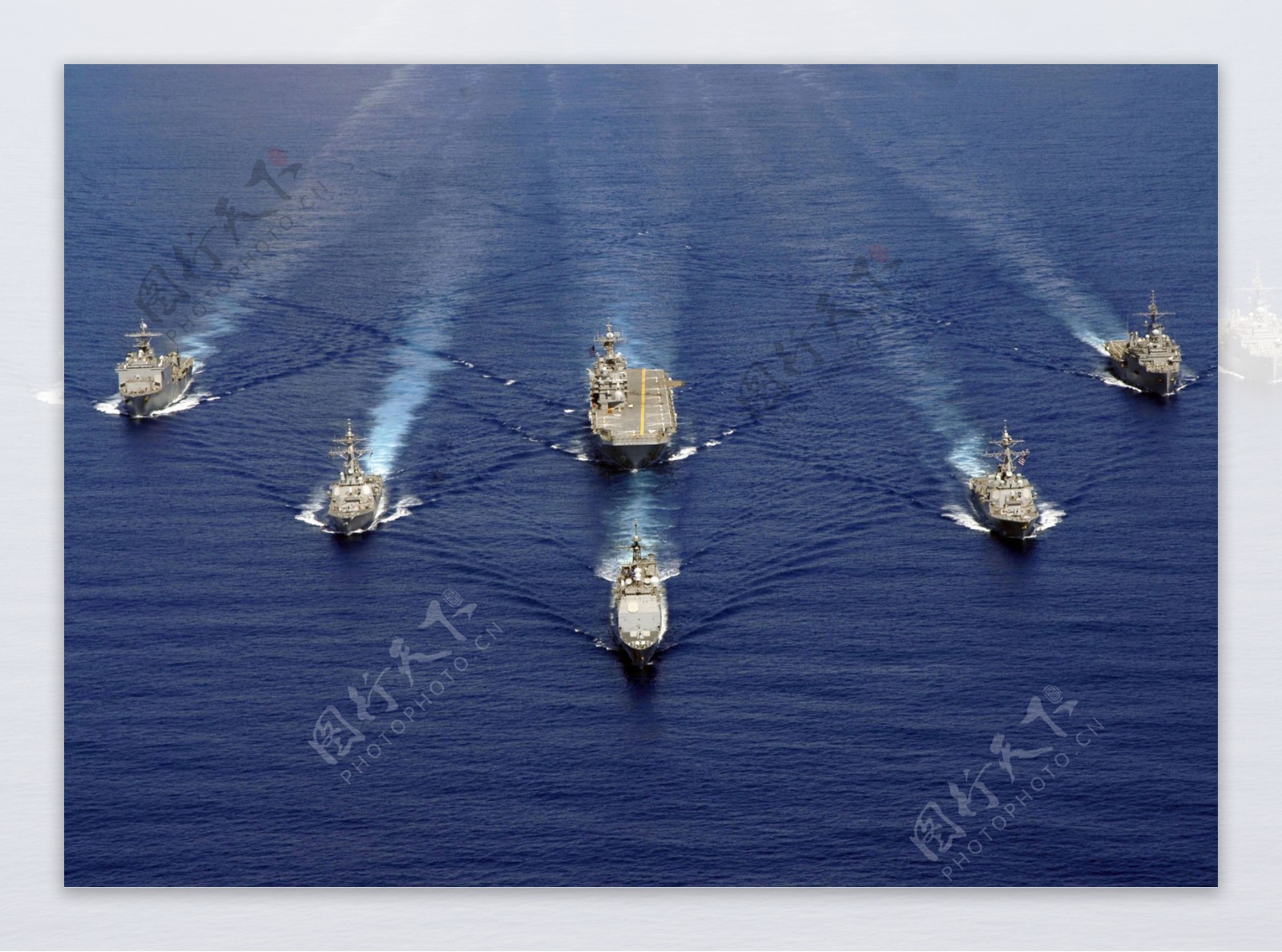海上舰队航母大海图片