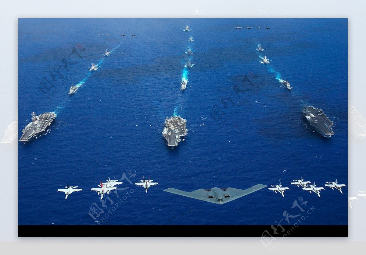 美国航母舰队图片