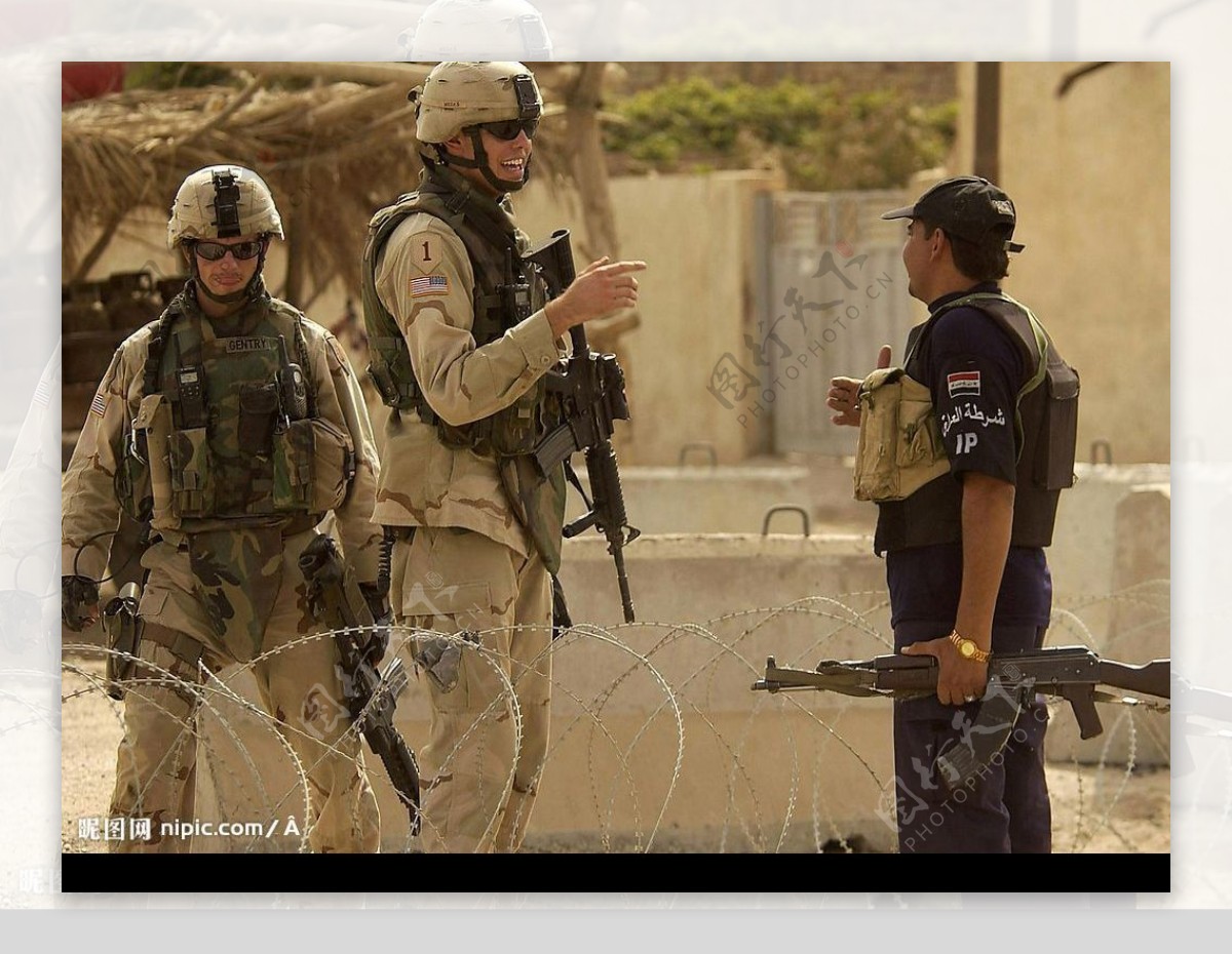 美军和伊拉克政府军图片