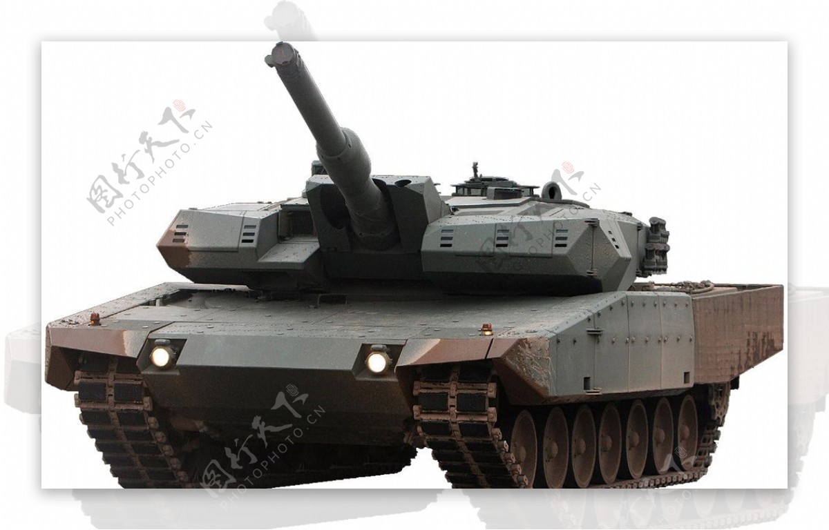 德国陆军防护进化版豹2A4坦克图片