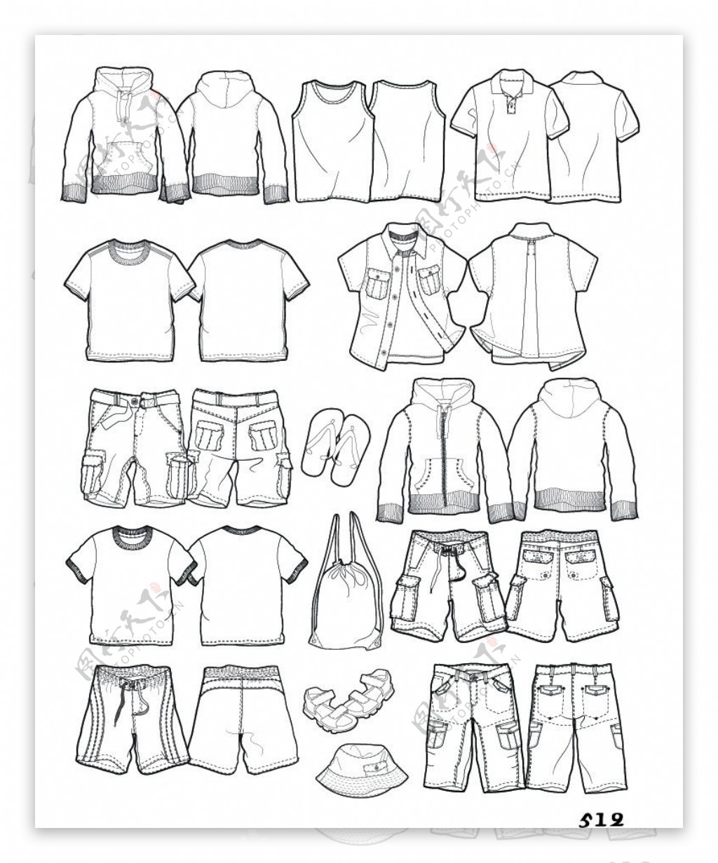 英伦风格经典黑白系列(班服设计校服设计图)-童装设计-服装设计