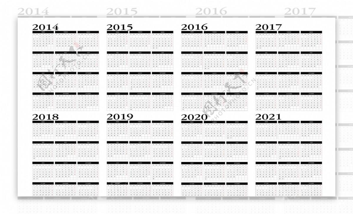 2015年日历图片