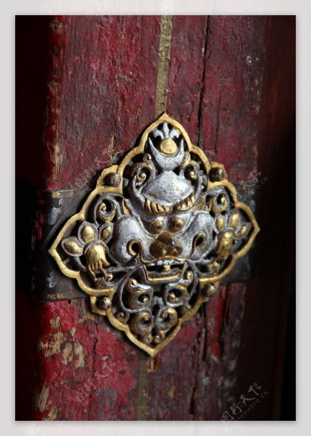 藏族门饰图片