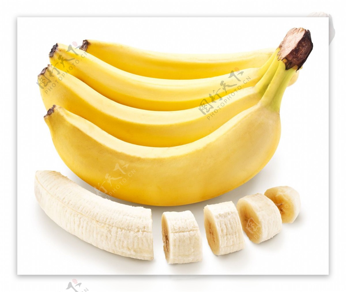 鲜黄色的香蕉高清摄影大图-千库网