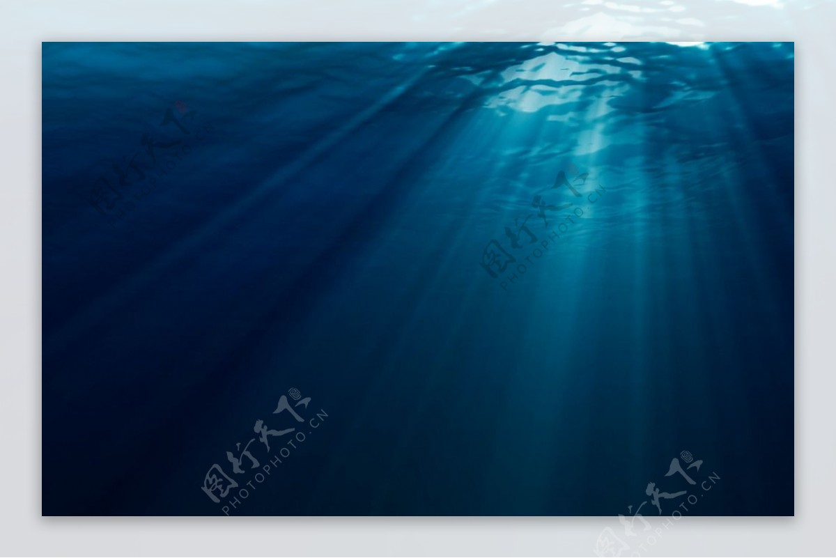 深蓝海底图片
