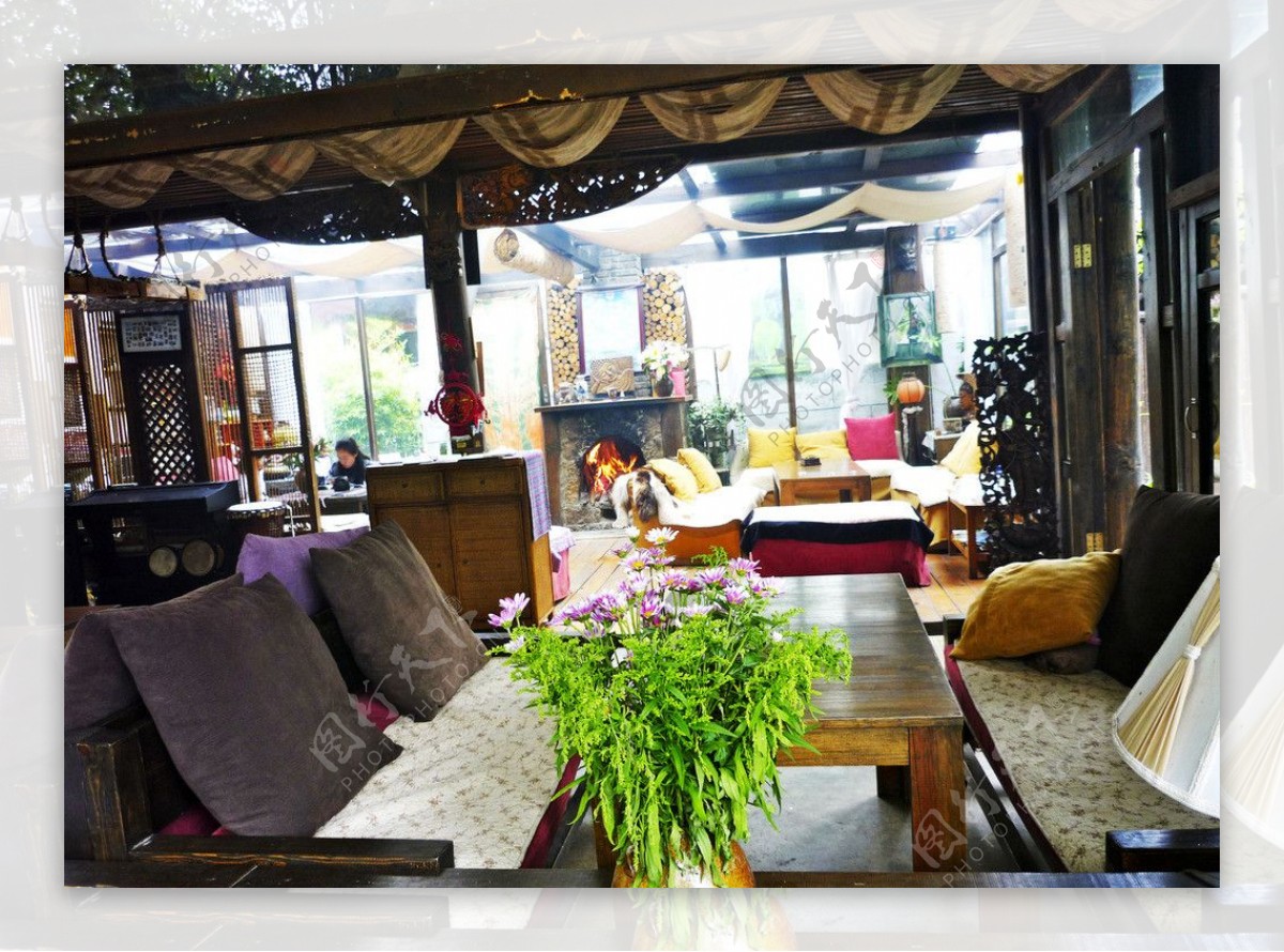 束河古城咖啡厅图片