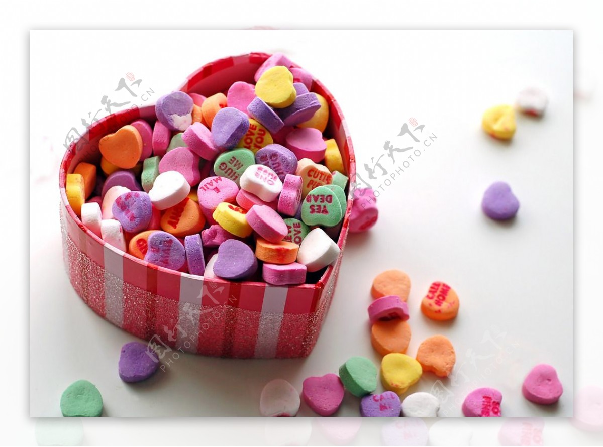 心形糖果盒图片