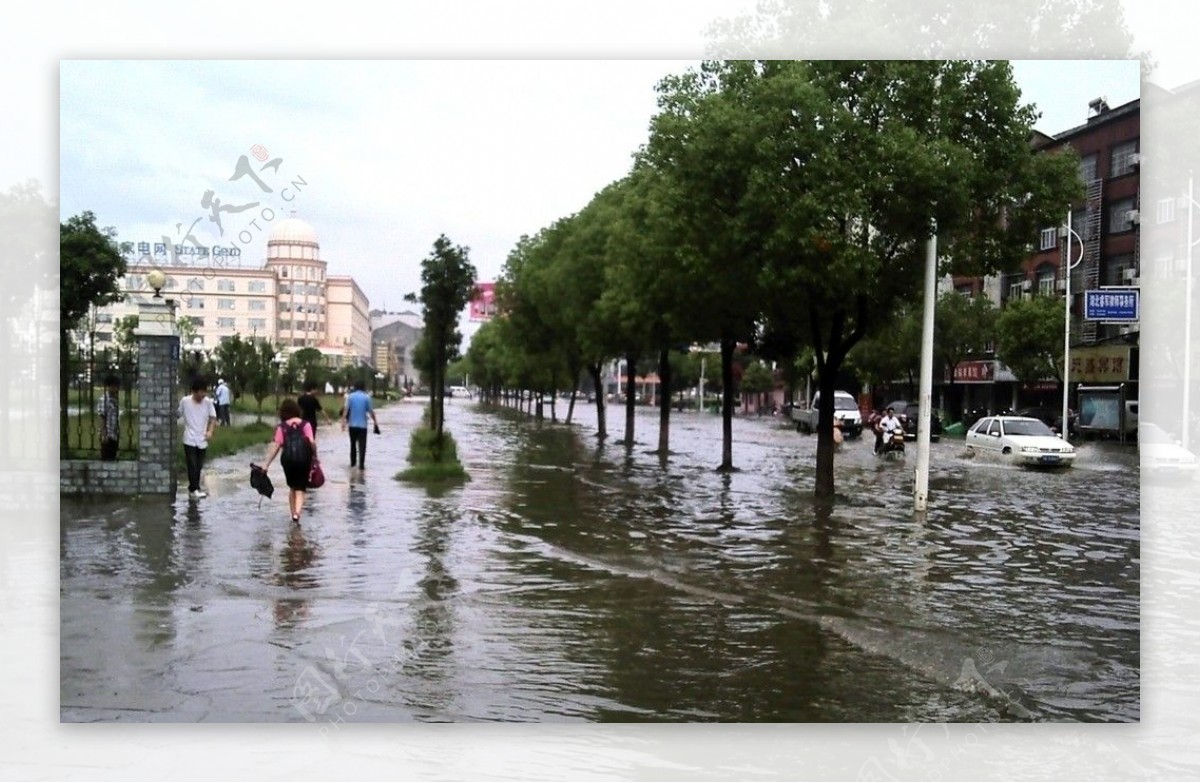 大雨之后的玉沙路图片