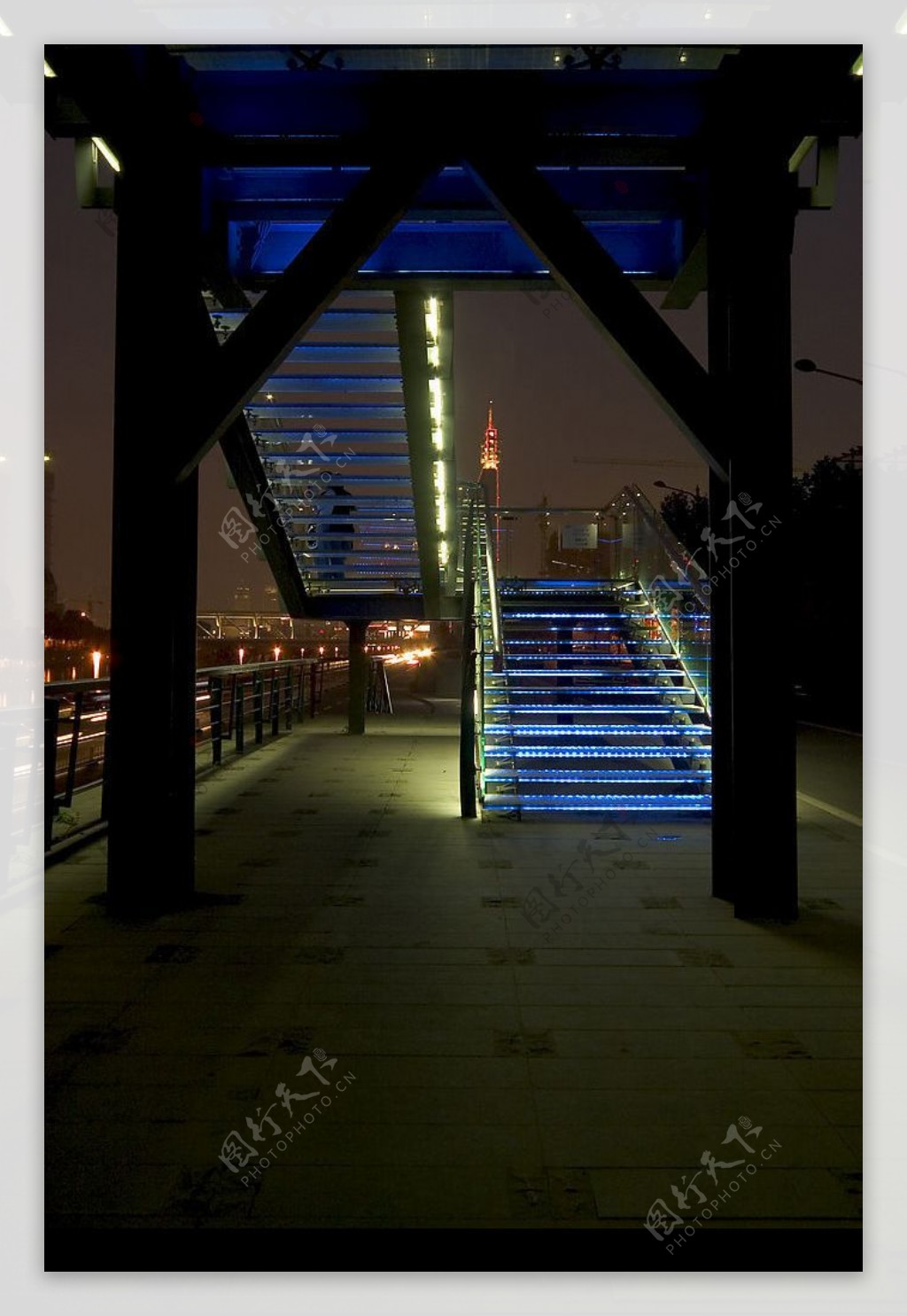 天津金汤桥夜景图片