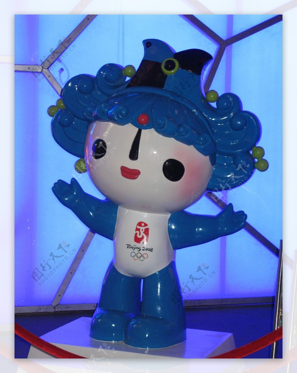 世博会上的奥运吉祥物图片